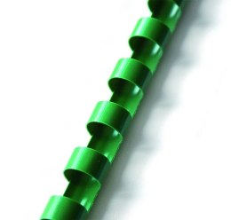Grzbiety do bindowania plastikowe 22 mm zielone