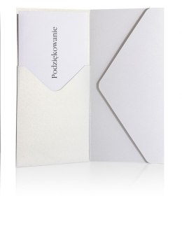 Koperta Galeria Papieru pearl biały SP DL - biały 110mm x 220mm (280901)