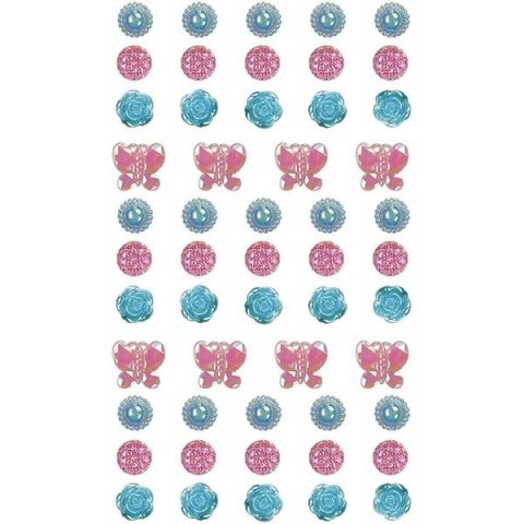 Kryształki Craft-Fun Series samoprzylepne 50 szt mix Titanum (1730)