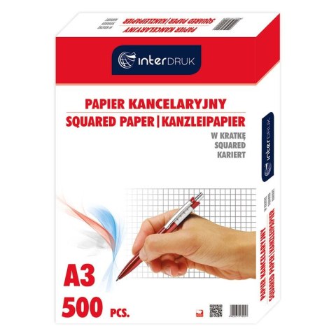 Papier kancelaryjny Interdruk A3 krata 297mm x 420mm (PAKA)