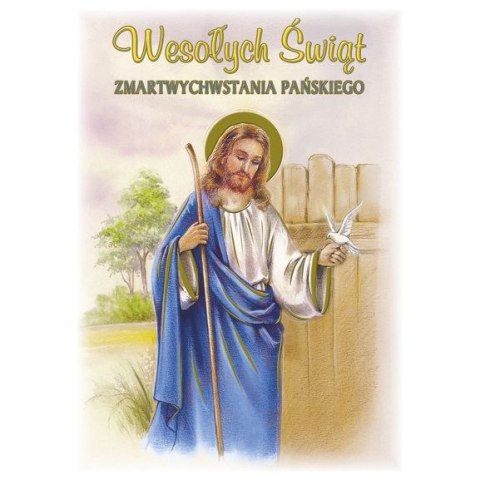 Pocztówka wielkanoc złocona Pol-mak (PLz)