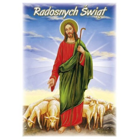 Pocztówka wielkanoc złocona Pol-mak (PLz)