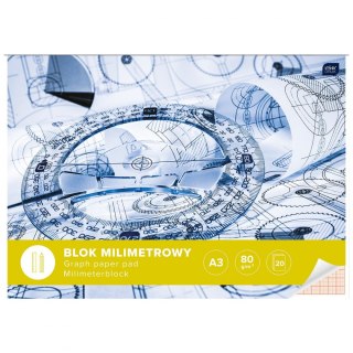 Blok milimetrowy A3 20k Interdruk (BLMIA3)