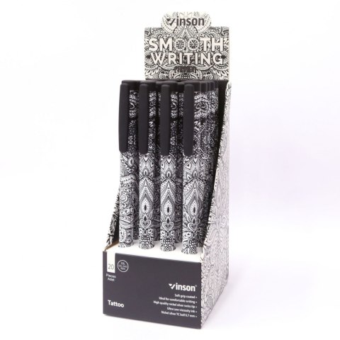 Długopis olejowy Fashion A3 MANDALA wkład niebieski 0,7mm Vinson