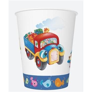 Kubek jednorazowy daisy papier 250ml Pol-mak (01)