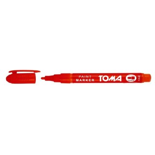 Marker olejowy wkład czerwony 1,5mm okrągła końcówka Toma