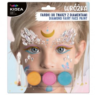 Farby do twarzy Zestaw wróżka z diamentami Kidea (FDTZWDKA)