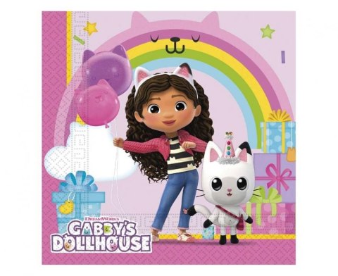 Serwetki Koci domek Gabby mix nadruk papier [mm:] 330x330 Godan (95757)