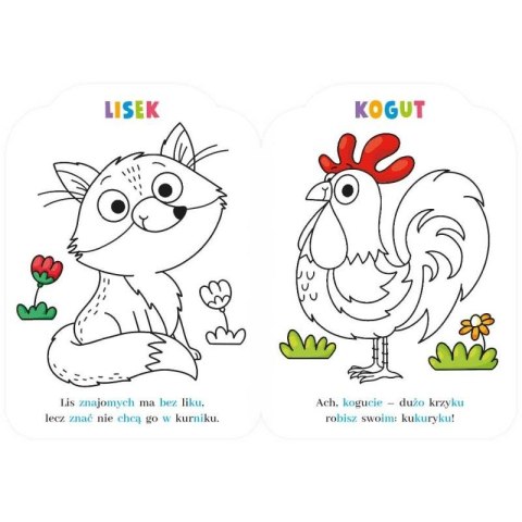 Książeczka edukacyjna Malowanki rymowanki z kotkiem. Czytam sylabami i koloruję Aksjomat