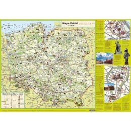 Mapa ścienna Demart Mapa w tubie - Polska dla dzieci