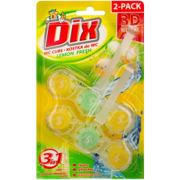 DIX KOSTKA „3D” do WC lemon fresh 2x40g