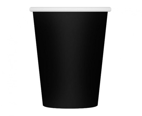 Kubek jednorazowy pap. jednokolorowe czarne papier 250ml Godan (PF-KJCN)
