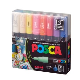 Marker specjalistyczny Posca PC-1M 16 sztuk 5906340928415, mix 3-19mm okrągła końcówka (194521)