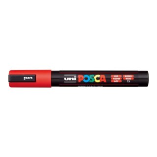 Marker specjalistyczny Posca wkład czerwony 1,8-2,5mm okrągła końcówka Uni (PC-5M)