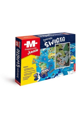 Puzzle MAPPUZZLE Junior. Zwierzęta świata Demart