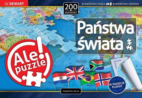 Puzzle Państwa świata 200 el. Demart