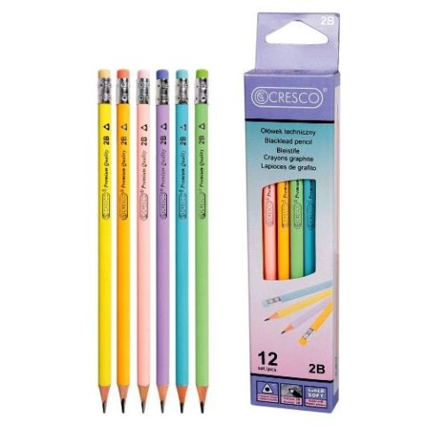 Ołówek trójkątny 2B Cresco