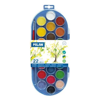 Farby akwarelowe 22 kolor. Milan