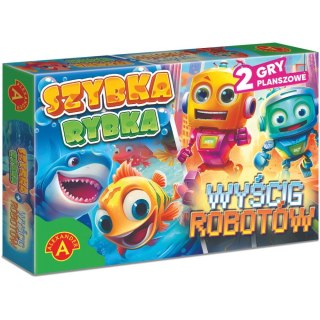 Gra planszowa gra planszowa Szybka Rybka / Wyścig Robotów Alexander