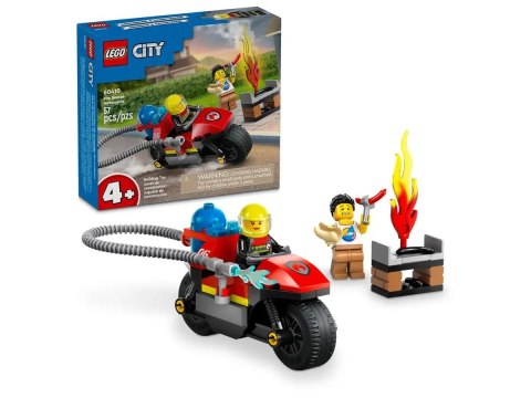 Klocki konstrukcyjne City Strażacki motocykl ratunkowy Lego (60410)