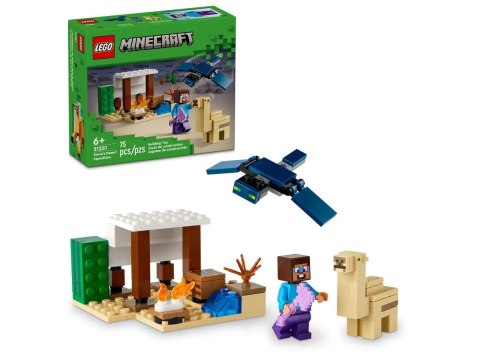 Klocki konstrukcyjne Minecraft Pustynna wyprawa Steve'a Lego (21251)