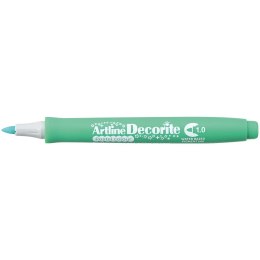 Marker permanentny Artline pastelowy decorite, zielony 1,0mm pędzelek końcówka (AR-033 4 4)