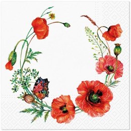 Serwetki Poppy Aesthetic mix nadruk bibuła [mm:] 330x330 Paw (TL125500)