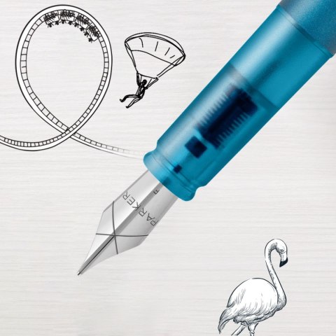 Ekskluzywne pióro tłoczkowe VECTOR XL Teal M Parker (2159746)