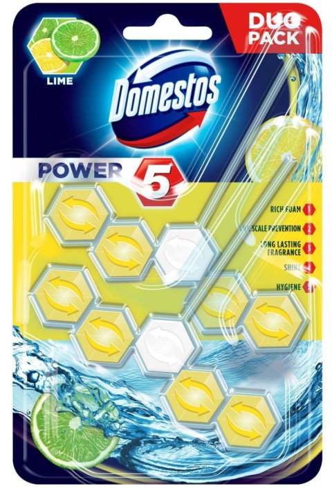 Kostka do wc Power 5 Lime 2x55g Domestos