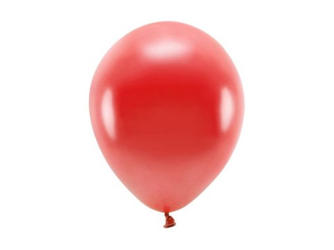 Balon gumowy Metalizowane Eco Balloons czerwony 260mm Partydeco (ECO26M-007)