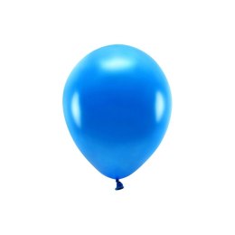 Balon gumowy Metalizowane Eco Balloons granatowy 260mm Partydeco (ECO26M-074)