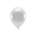 Balon gumowy Metalizowane Eco Balloons srebrny 260mm Partydeco (ECO26M-018)