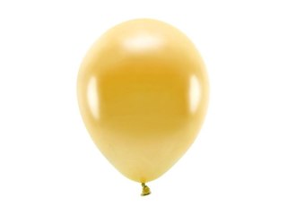 Balon gumowy Metalizowane Eco Balloons złoty 260mm Partydeco (ECO26M-019)