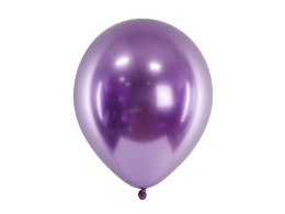 Balon gumowy Metalizowane Glossy fioletowy 300mm Partydeco (CHB1-014-50)
