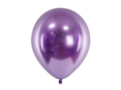 Balon gumowy Metalizowane Glossy fioletowy 300mm Partydeco (CHB1-014-50)