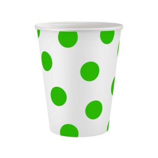 Kubek jednorazowy Groszki pistacjowe 6szt. papier 250ml Godan (PW-KPGP)
