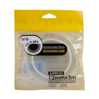 Taśma dwustronna dwustronna 12x3 [mm x m] M&G (MG AJD957U3)