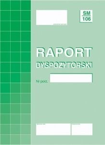 Druk offsetowy Michalczyk i Prokop raport dyspozytorski SM/106 A4 40k. (804-1)