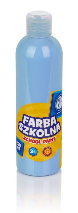 Farby plakatowe szkolne kolor: błękitny 250ml 1 kolor. Astra
