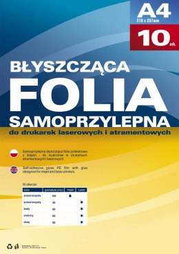 Folia samoprzylepna Argo A4 biały 80mic. 210mm x 297mm (434011)