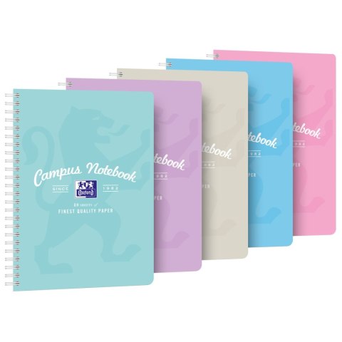 Notes (notatnik) Campus Pastel B5+ 80k. krata Oxford (400160107)