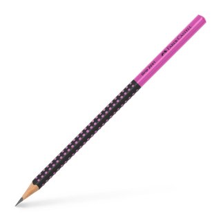 Ołówek Grip 2001 Two Tone czarny/różowy HB Faber Castell (517011FC)