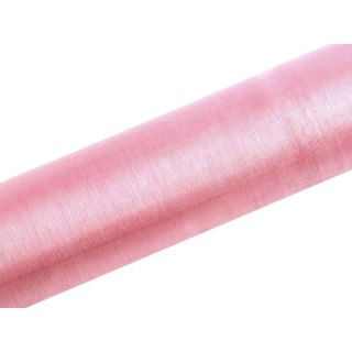 Organza organza Gładka 0,16x9 [mm x m] różowa Partydeco (ORP16-081J)
