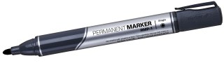 Marker permanentny wkład czarny 2,0mm okrągła końcówka Rystor