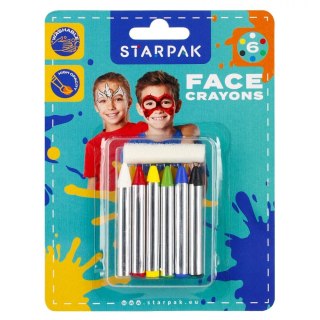 Kredki do malowania twarzy 6 kol. Starpak (528375)
