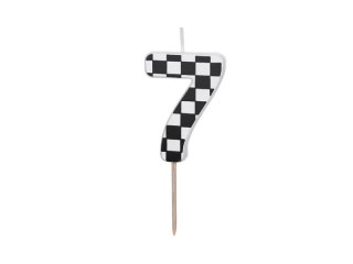 Świeczka urodzinowa Cyferka 7, 5.5 cm, mix Partydeco (SCU7-7)