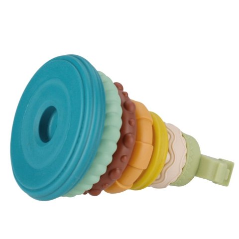 Układanka piramidka edukacyjna pastelowa Bam Bam (482393)