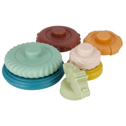 Układanka piramidka edukacyjna pastelowa Bam Bam (482393)