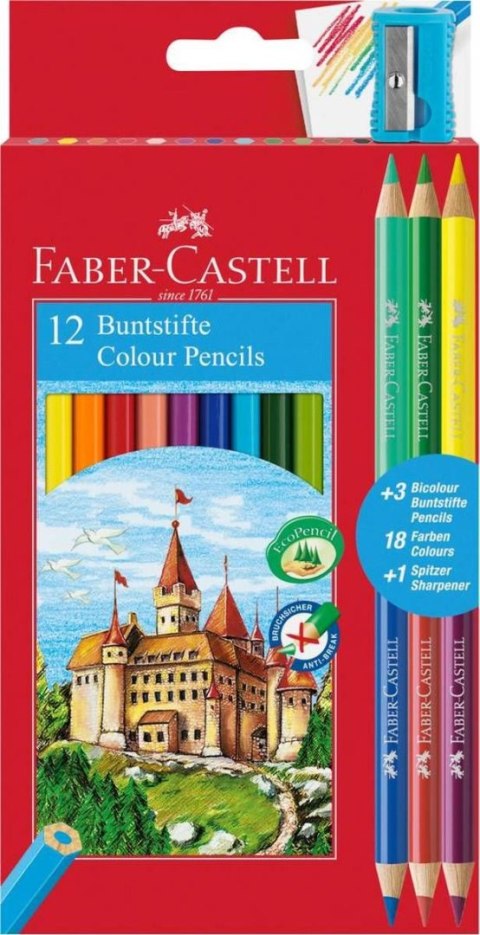 Kredki ołówkowe 12 kol. Faber Castell (FC111215)