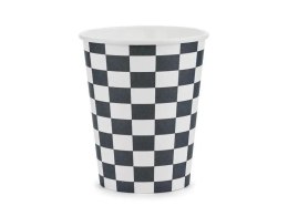 Kubek jednorazowy szachownica papier 220ml Partydeco (KPP74-EU1)